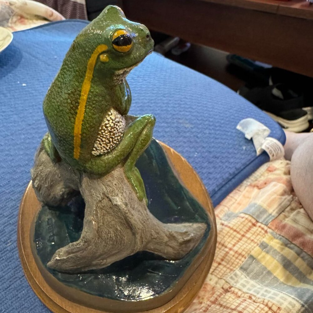 Martha Carey “The Peeper” Frog by Marty Sculptures - 1981